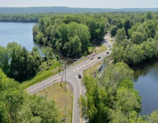 Closter Harrington Park Bridge Replacement Drone