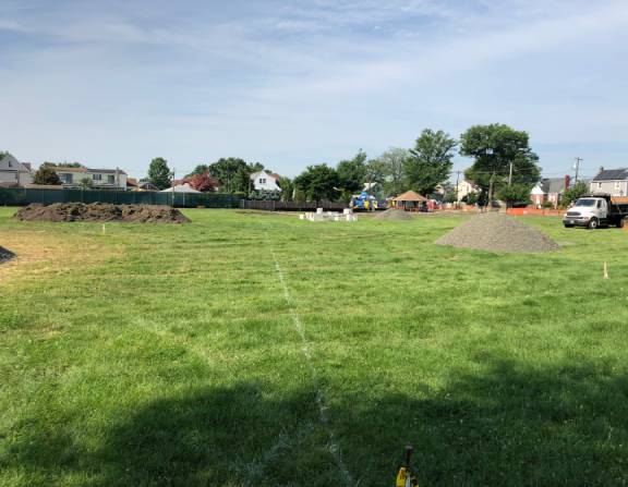 Veterans Park During Construction -SHAC