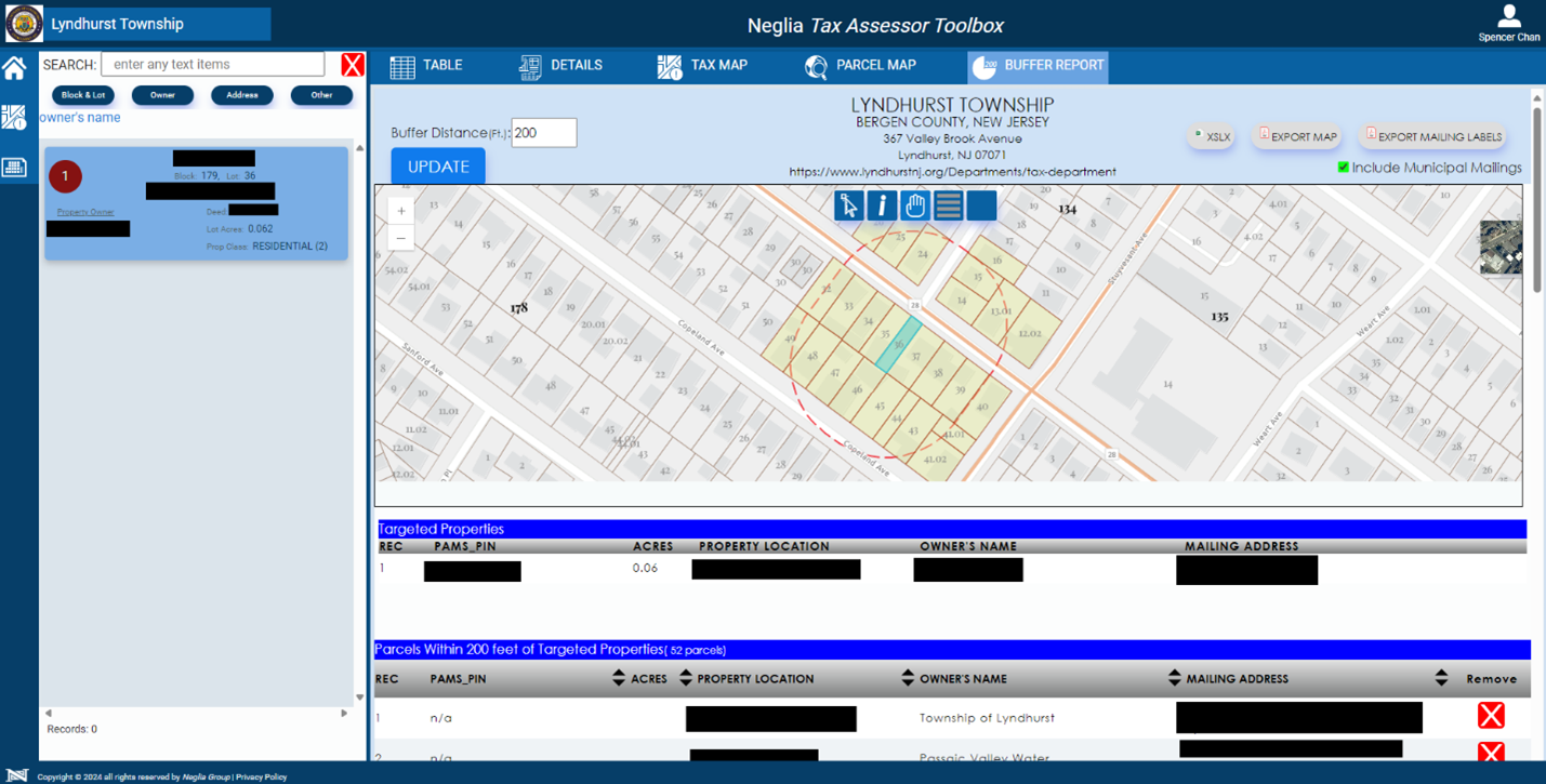Neglia Tax Assessor Toolbox